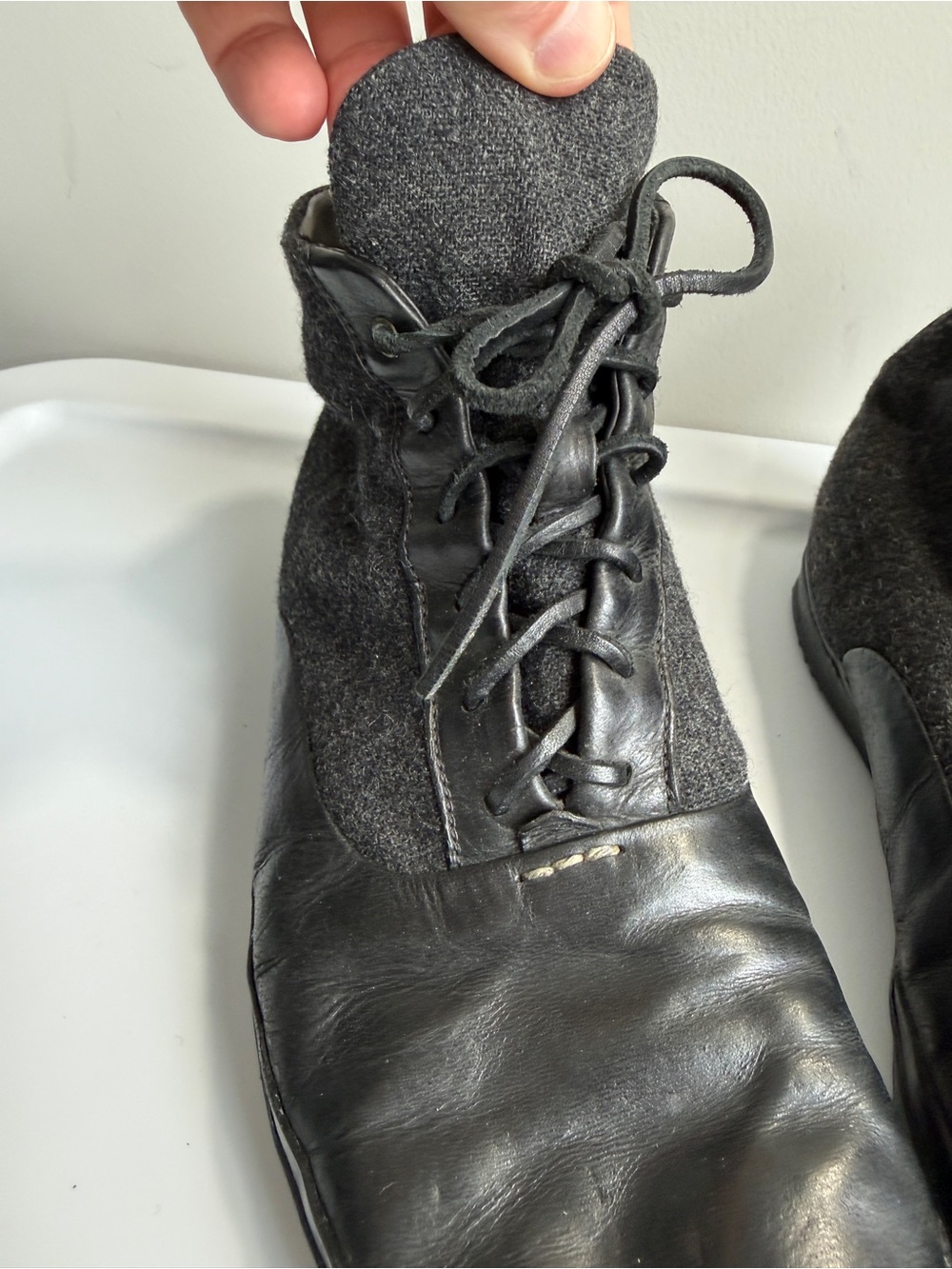 RAG & BONE Black Leather Chukka - Picture 9 of 14